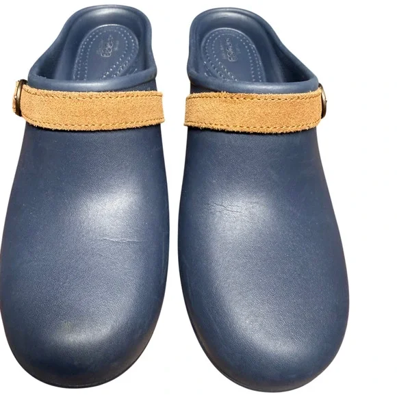 CROCS Sarah Women's 7 Clog Mules Navy Blue Dual Comfort Arch Support Slip On - Picture 7 of 12